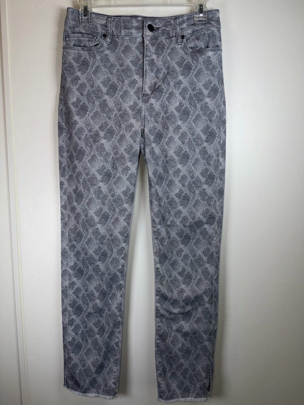 PAIGE Hoxton Slim Snake Print Jeans Size 28 High Rise Skinny